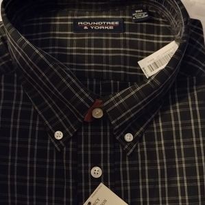 Men's Black and white striped shirt